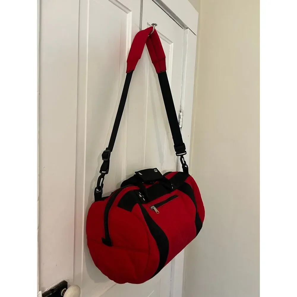 Club Glove Waikoloa Hawaii vintage small red duffel bag carry on bag luggage gym